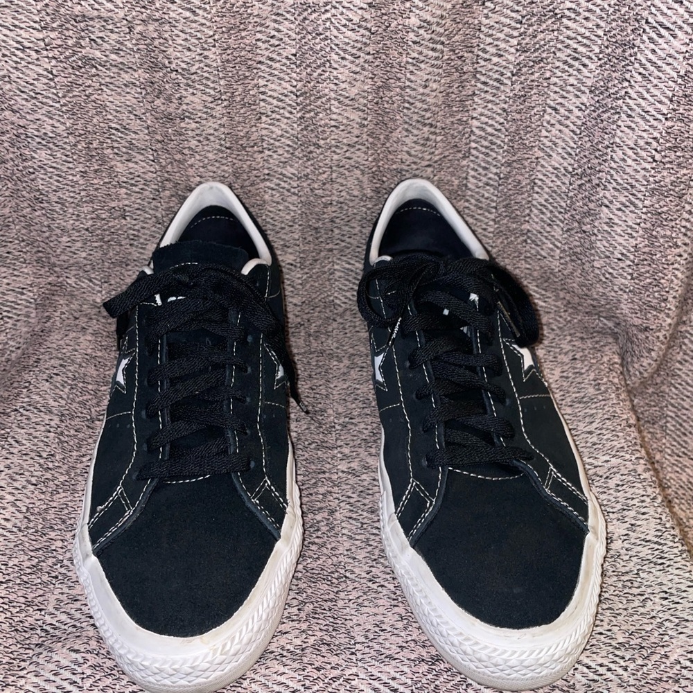 Converse Cons One Star Pro Black Canvas Sneakers